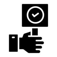 Modern design icon of verified board vector