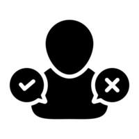 Modern design icon of user selection vector