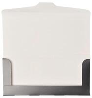 Cardboard packaging from a rectangular chocolate bar on an isolated background photo