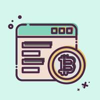 Icon Mining Software. related to Cryptography symbol. MBE style. simple design illustration vector