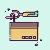 Icon Thread Picker. related to Sewing symbol. MBE style. simple design illustration vector