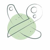Icon Ruler. related to Sewing symbol. Color Spot Style. simple design illustration vector