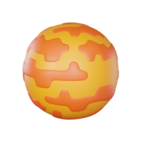 Venus unveiled of the mystical planet in stellar orbit. 3D render png