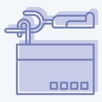 Icon Thread Picker. related to Sewing symbol. two tone style. simple design illustration vector