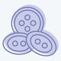 Icon Buttons. related to Sewing symbol. two tone style. simple design illustration vector