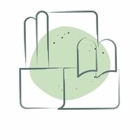 Icon Fabric. related to Sewing symbol. Color Spot Style. simple design illustration vector