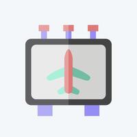 Icon Information. related to Airport symbol. flat style. simple design illustration vector