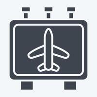 Icon Information. related to Airport symbol. glyph style. simple design illustration vector