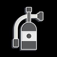 Icon Extinguisher. related to Airport symbol. glossy style. simple design illustration vector