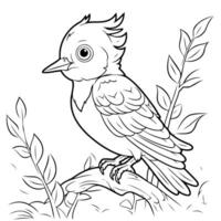 Get adorable and simple bird illustrations with clean line art in this outline icon collection. vector