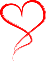 Red heart minimal png