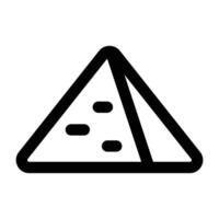 Simple Pyramid icon. The icon can be used for websites, print templates, presentation templates, illustrations, etc vector
