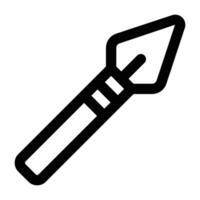 Simple Spear icon. The icon can be used for websites, print templates, presentation templates, illustrations, etc vector