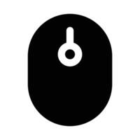 Simple Mouse glyph icon. The icon can be used for websites, print templates, presentation templates, illustrations, etc vector