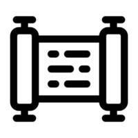 Simple Torah icon. The icon can be used for websites, print templates, presentation templates, illustrations, etc vector