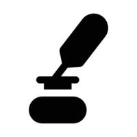 Simple Quill icon. The icon can be used for websites, print templates, presentation templates, illustrations, etc vector