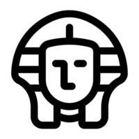 Simple Pharaoh icon. The icon can be used for websites, print templates, presentation templates, illustrations, etc vector