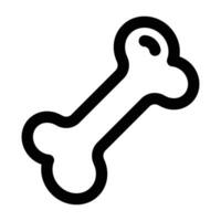Simple Bone icon. The icon can be used for websites, print templates, presentation templates, illustrations, etc vector