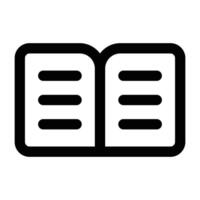 Simple History Book icon. The icon can be used for websites, print templates, presentation templates, illustrations, etc vector