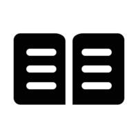 Simple History Book glyph icon. The icon can be used for websites, print templates, presentation templates, illustrations, etc vector