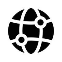 Simple Browser glyph icon. The icon can be used for websites, print templates, presentation templates, illustrations, etc vector