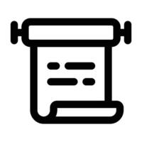 Simple Parchment icon. The icon can be used for websites, print templates, presentation templates, illustrations, etc vector