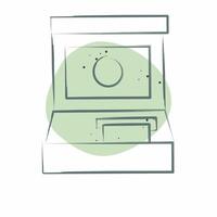 Icon Atm. related to Airport symbol. Color Spot Style. simple design illustration vector