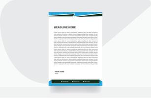 letterhead design paper template vector