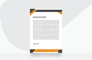 letterhead design paper template vector