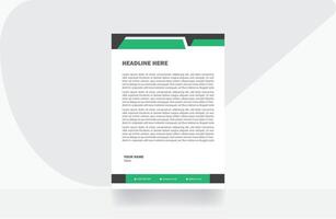 letterhead design paper template vector