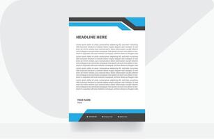 letterhead design paper template vector
