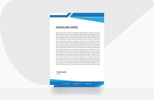 letterhead design paper template vector