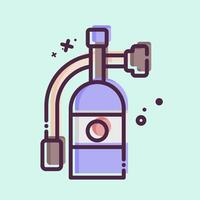 Icon Extinguisher. related to Airport symbol. MBE style. simple design illustration vector