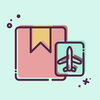 Icon Shipment. related to Airport symbol. MBE style. simple design illustration vector