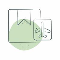 Icon Shipment. related to Airport symbol. Color Spot Style. simple design illustration vector