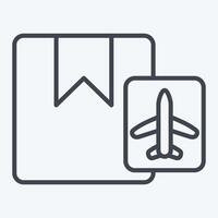 Icon Shipment. related to Airport symbol. line style. simple design illustration vector