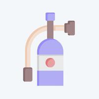 Icon Extinguisher. related to Airport symbol. flat style. simple design illustration vector