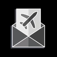 Icon Mail Confirmation. related to Airport symbol. glossy style. simple design illustration vector