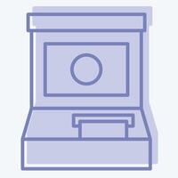 Icon Atm. related to Airport symbol. two tone style. simple design illustration vector