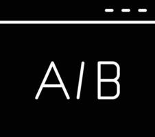 Ab Testing Glyph Icon Design vector
