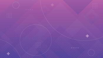 Gradient pink purple background with geometric shapes and halftones. Modern abstract background. vector