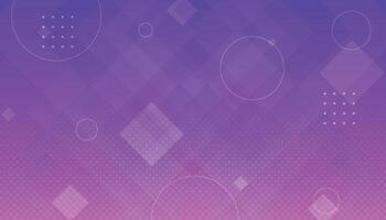 Gradient pink purple background with geometric shapes and halftones. Modern abstract background. vector