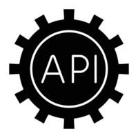 Api Icon Design For Personal And Commercial Use. vector