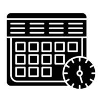Schedule Icon Design For Personal And Commercial Use. vector
