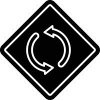 Synchronisation Glyph Icon Design vector