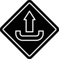 Upload Glyph Icon Design vector