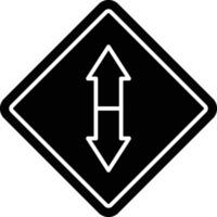 Up And Down Glyph Icon Design vector