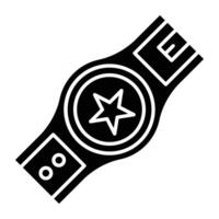 Champion Belt Icon Design For Personal And Commercial Use. vector