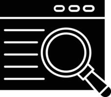 Web Search Line Icon vector