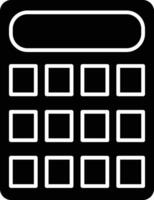 Calculator Line Icon vector